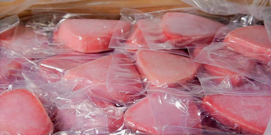 Reparto de pescado congelado